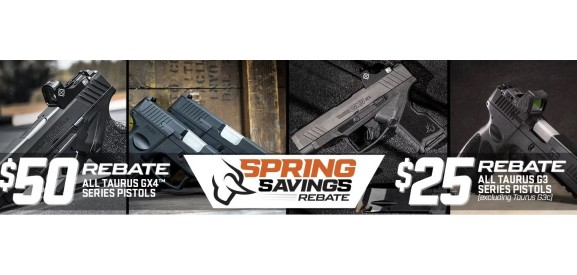 TAURUS G3 GX4 SPRING SAVINGS REBATE